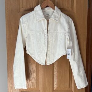 NWT PACSUN CLASP FRONT CROP JACKET/TOP